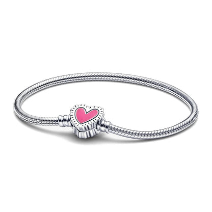 S925 Heart Link Bracelet