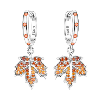 Original S925 Blue Iris Flower Earrings