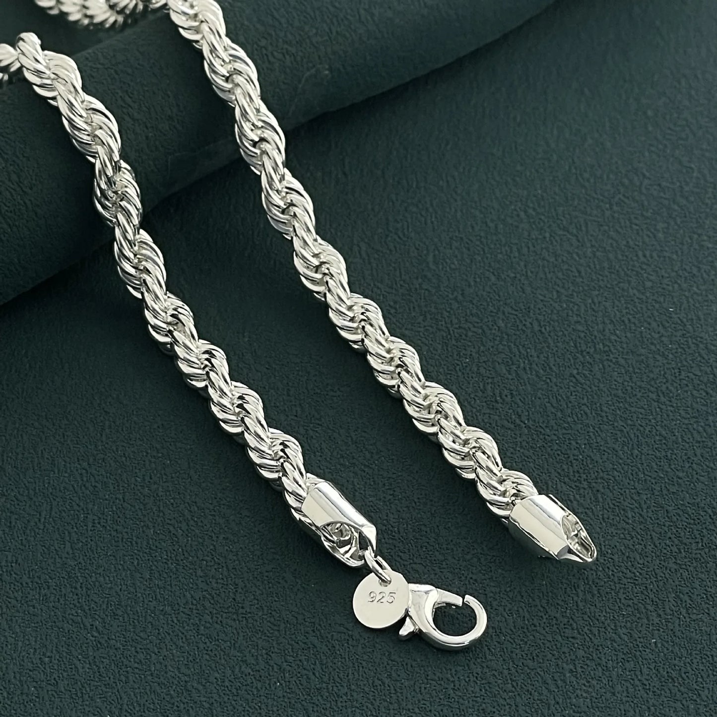 S 925 Twisted Rope Necklace