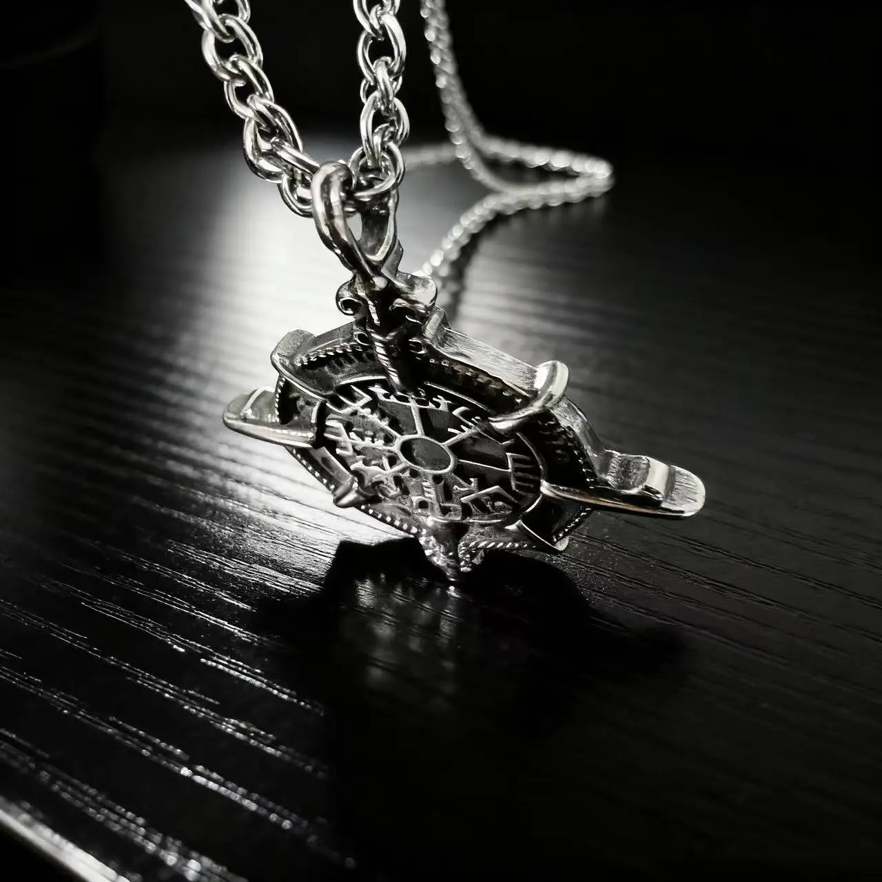 Compass Pendant Chain