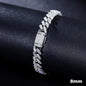 D VVS Moissanite Cuban Bracelet 925 Sterling Silver