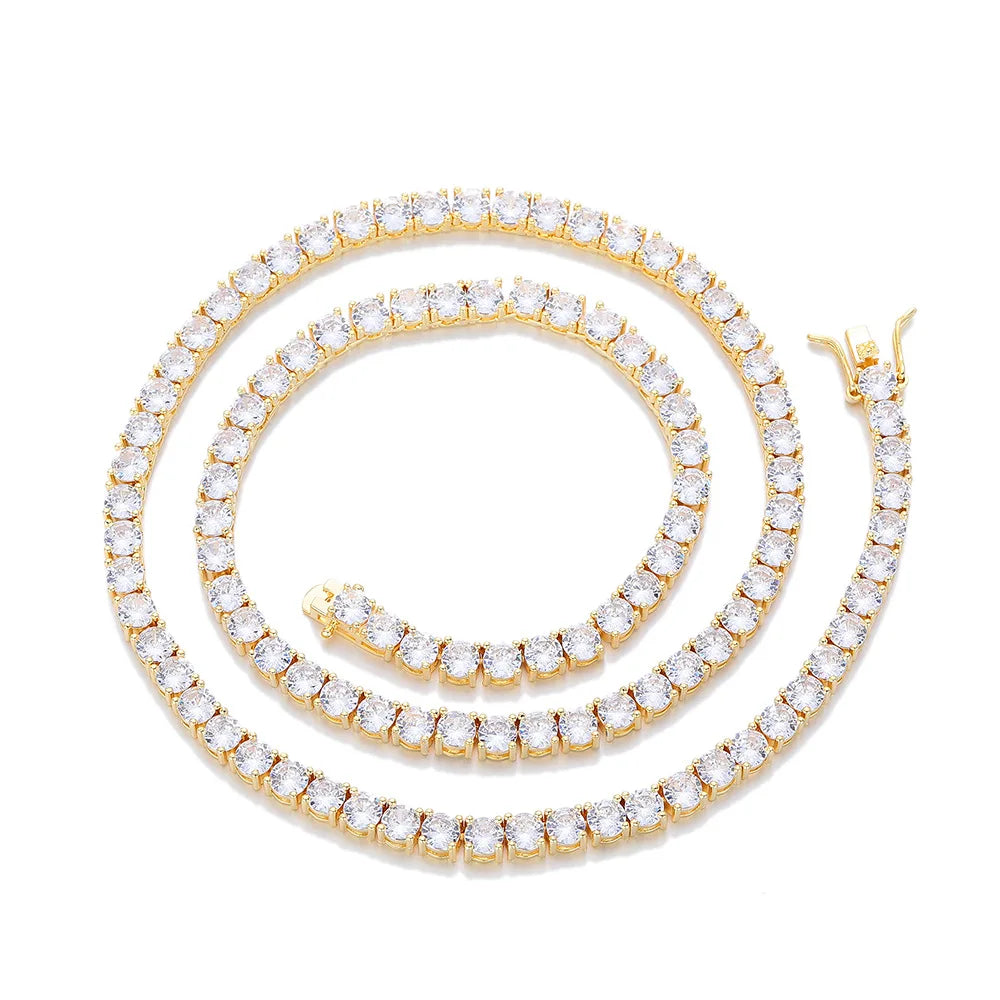 GRA Moissanite Tennis Necklace