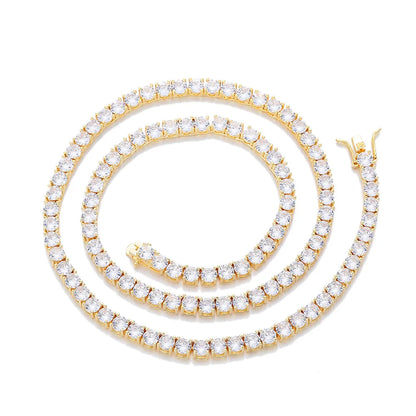 GRA Moissanite Tennis Necklace