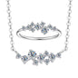 S925 Moissanite Diamond Necklace & Ring