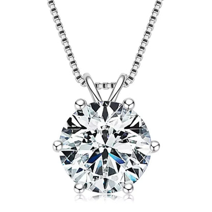 S925 0.5ct-5ct Moissanite Pendant Necklace