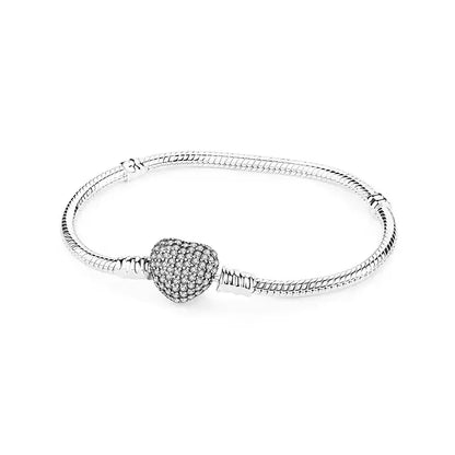 S925 Heart Link Bracelet