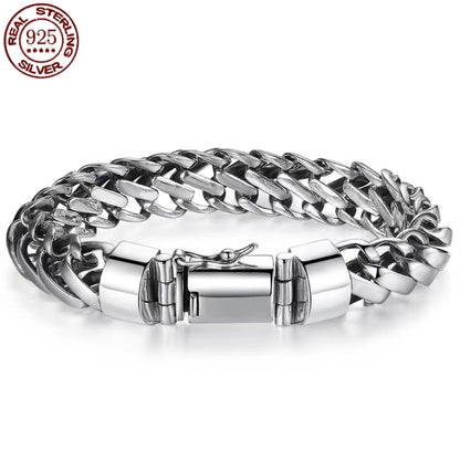 S925 Sterling Silver Punk Bracelet