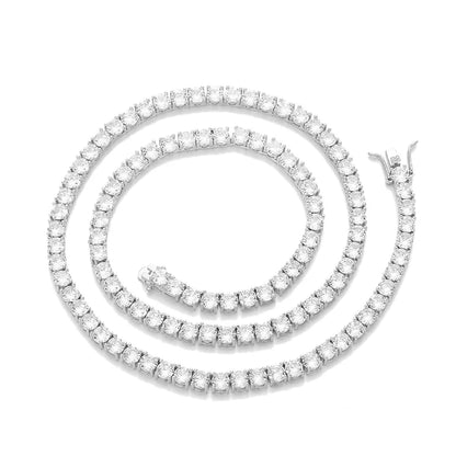 GRA Moissanite Tennis Necklace
