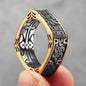 Retro Classical Patterns Stainless Steel Rings