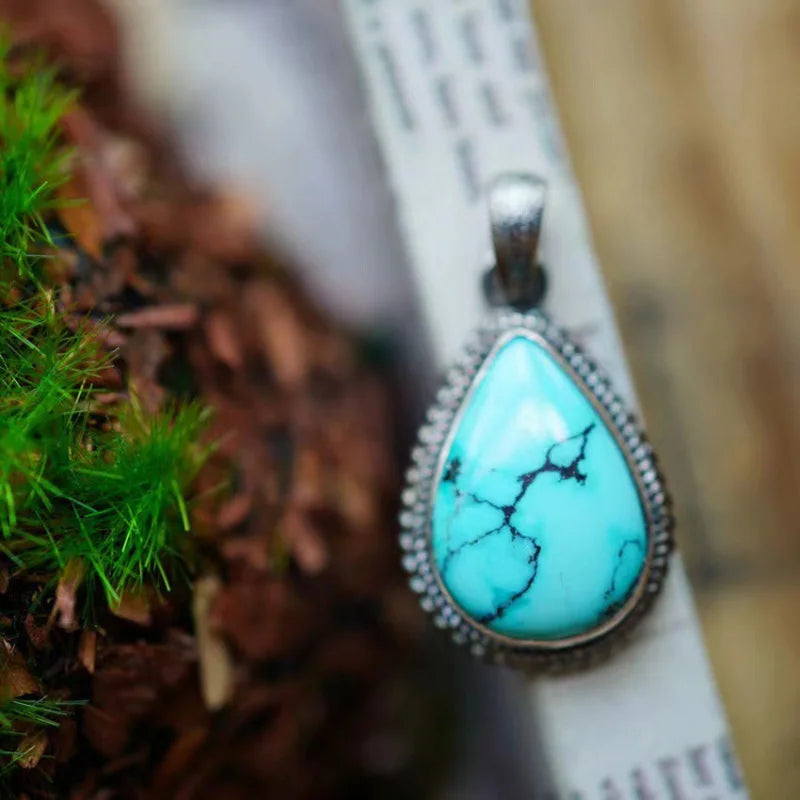 Antique Silver 925 Turquoise Necklaces