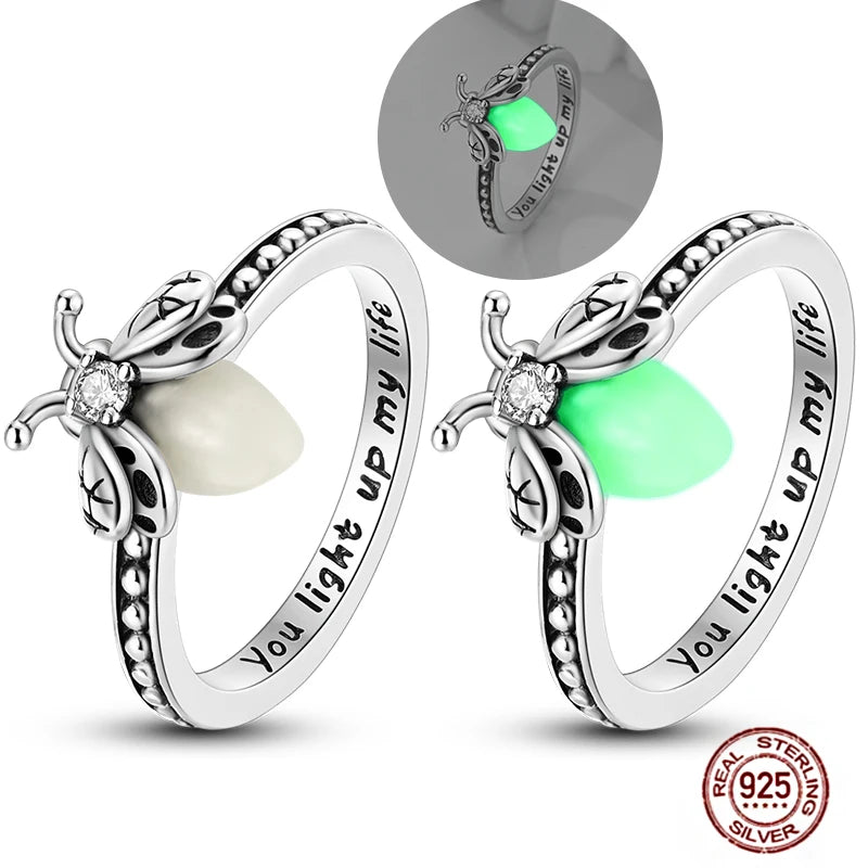 Luminous Firefly S925 Rings