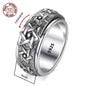 Rotatable S925 Sterling Silver Vintage Retro Ring