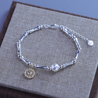 925 Sterling Silver Zircon Love Heart Bracelet