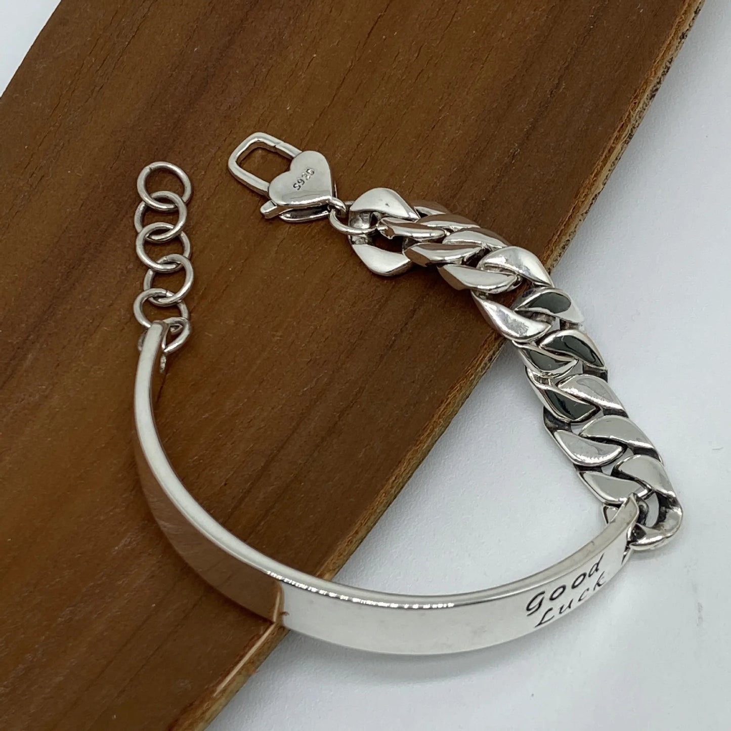 S925 Beaded Geometric Bracelet