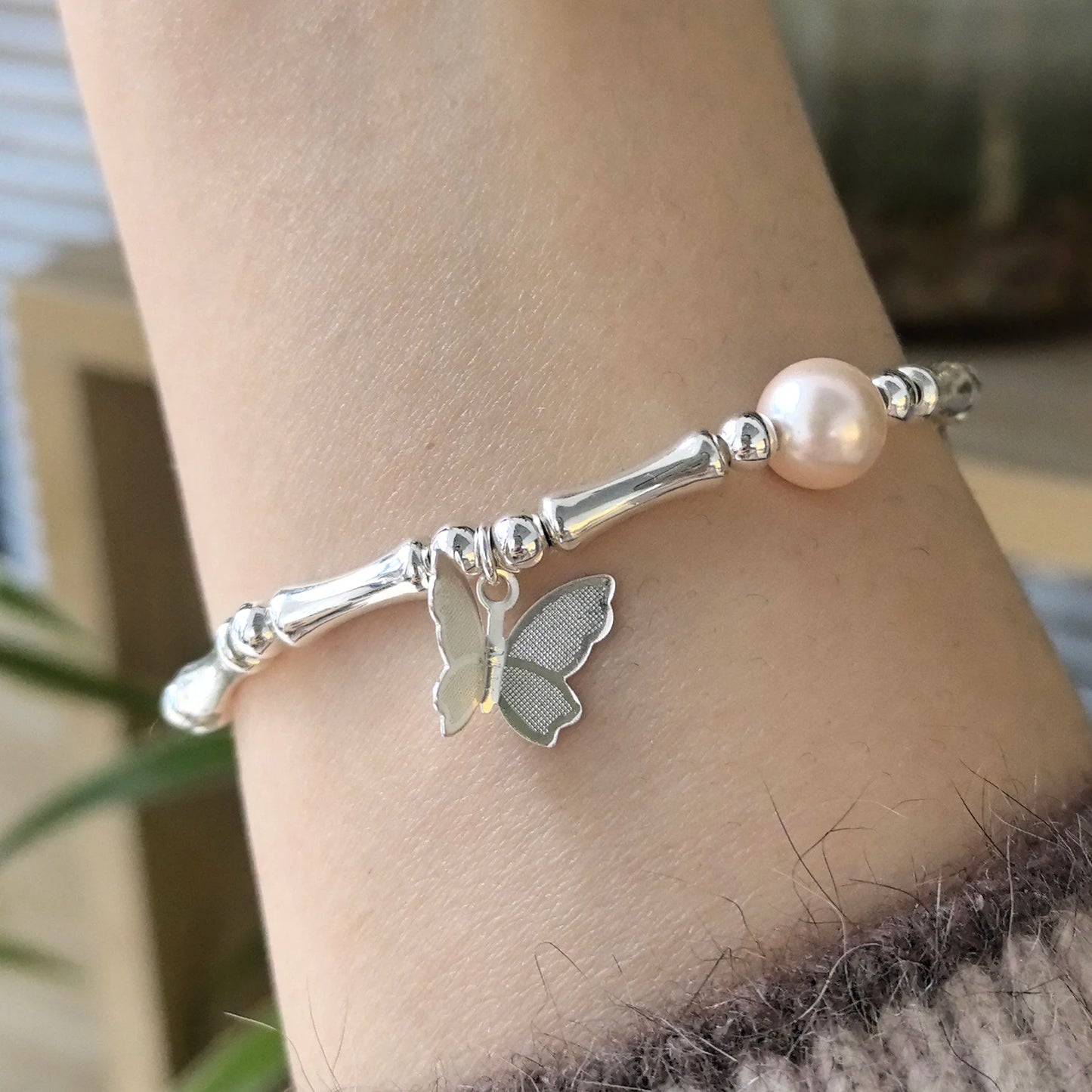 925 Sterling Silver Butterfly Bracelet