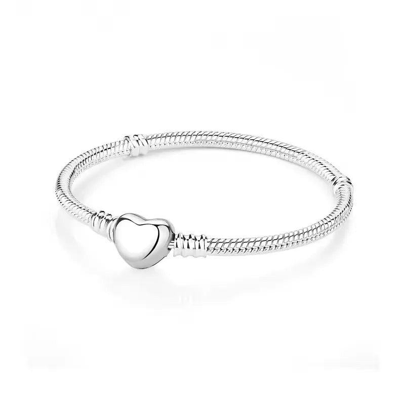 S925 Heart Link Bracelet