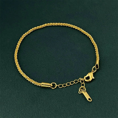 925 Sterling Silver Bracelet Plated with 18K Gold