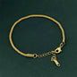 925 Sterling Silver Bracelet Plated with 18K Gold