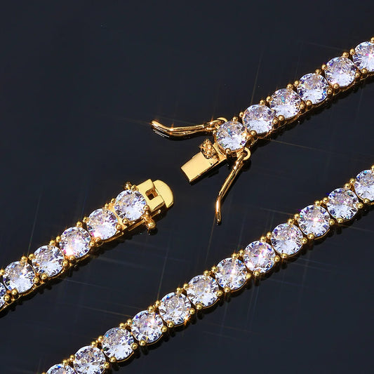 GRA Moissanite Tennis Necklace