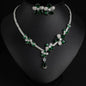 Stereo Sliver Colour Glamour Flower Jewelry Set