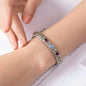 Luxury Inlaid Colored Gemstone Bracelet
