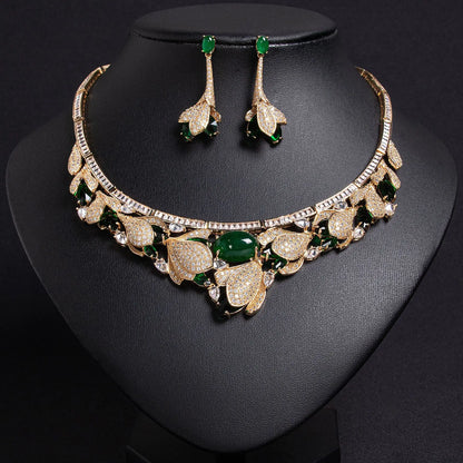 Luxury Leaf Jewellery Set