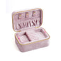 Velvet Jewelry Box Double Layer Design