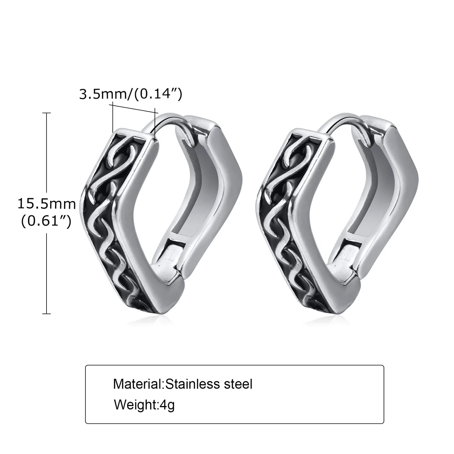 Retrol Hoop Earrings