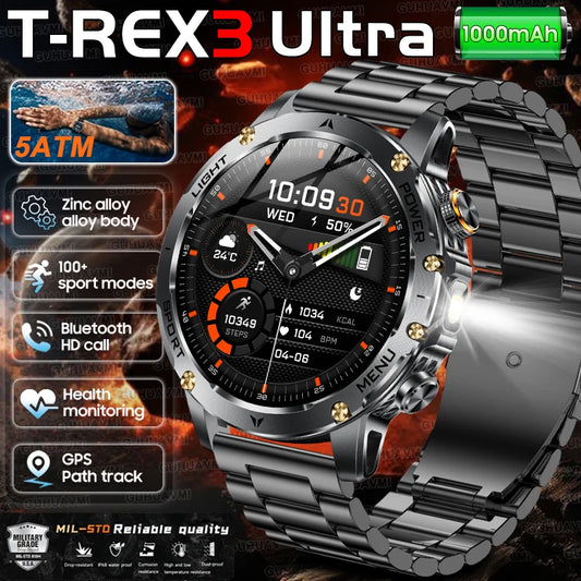 New Military T-Rex 3 Ultra 1000mAh Battery Smart Watch