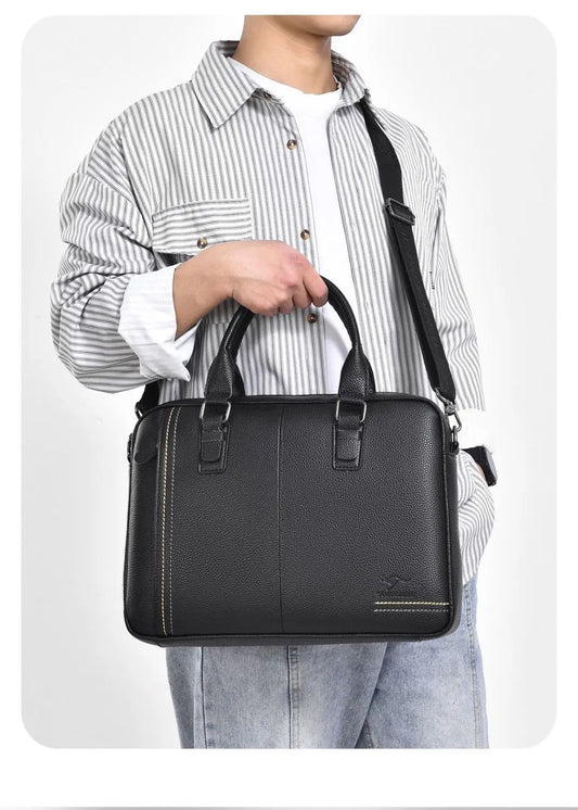 Pu Leather Men's Briefcase
