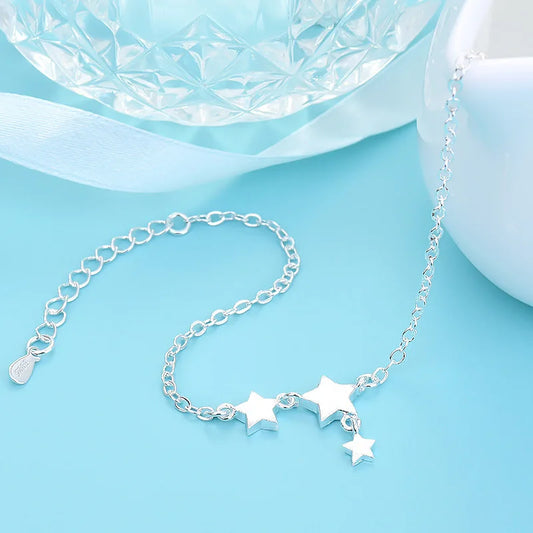 S925 Elegant Star Anklets