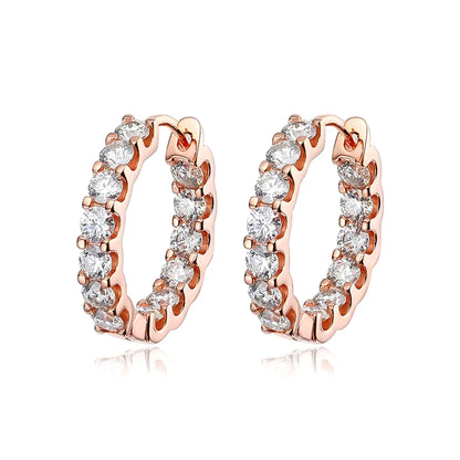 S925 2.6ct D Color Moissanite Earring