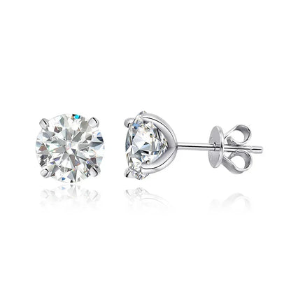 Moissanite Diamond Earring Pure 925 Silver
