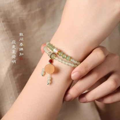 Natural Dongling Jade Bracelet