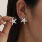 Beach Pearl Conch Shell Earrings