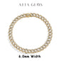 D VVS1 Full Moissanite 925 Sterling Silver 18k Gold Plated Tennis Bracelet
