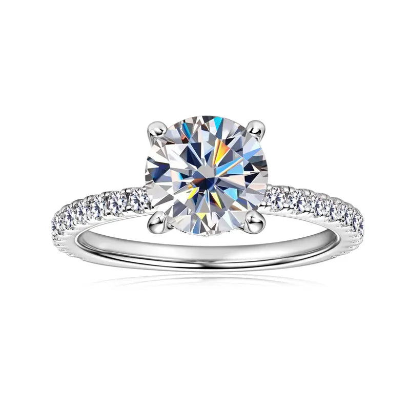 8mm 2ct Moissanite Ring
