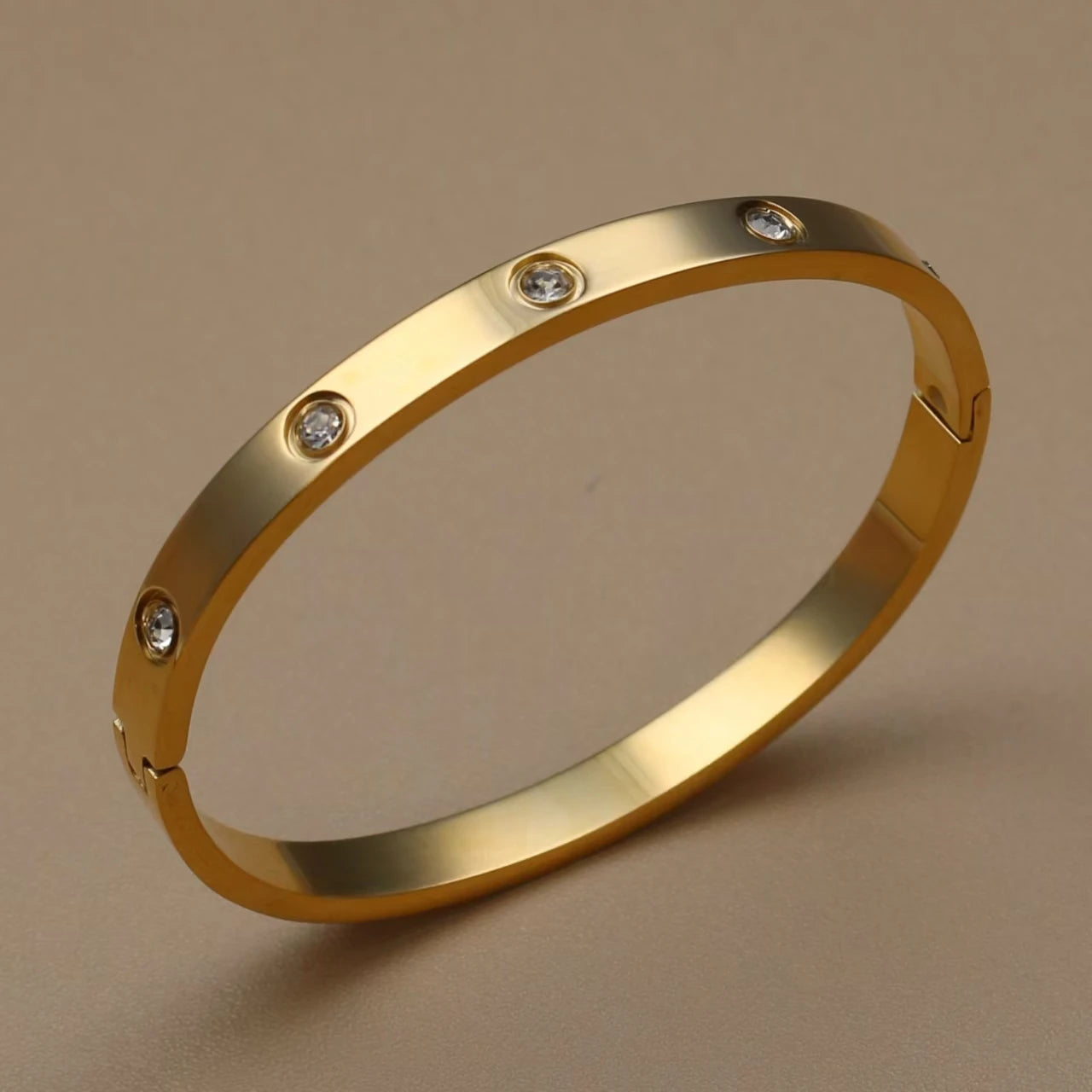 Stainless Steel Gold Colour Waterproof Bracelet