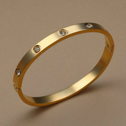 Stainless Steel Gold Colour Waterproof Bracelet
