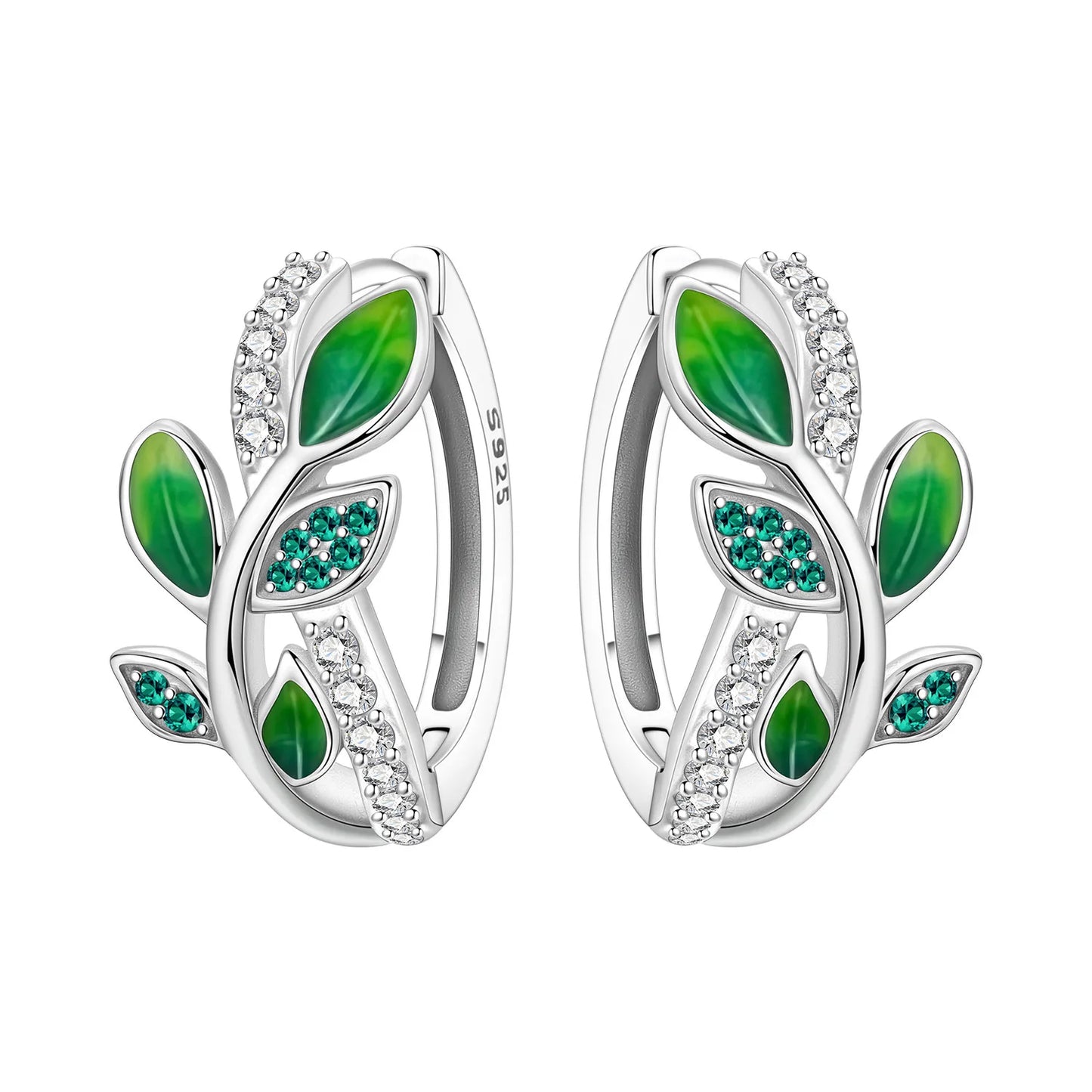 Original S925 Blue Iris Flower Earrings