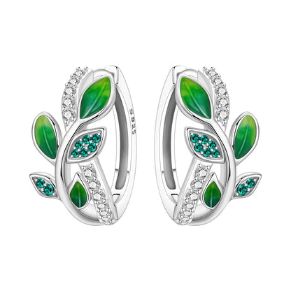 Original S925 Blue Iris Flower Earrings