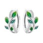 Original S925 Blue Iris Flower Earrings