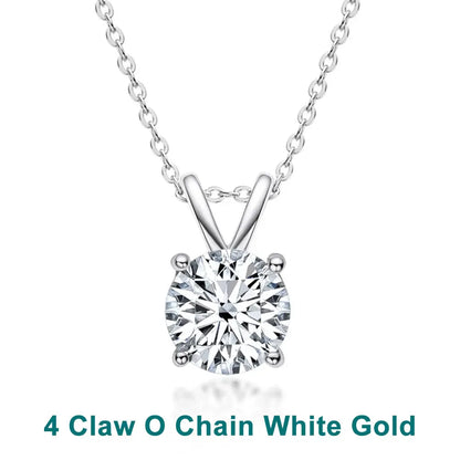 S925 Moissanite Solitaire Pandent