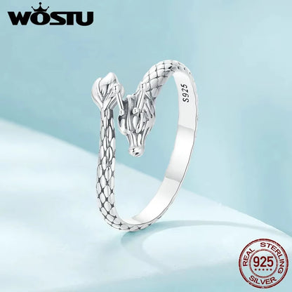 S925 Dragon Opening Ring