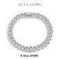 D VVS1 Full Moissanite 925 Sterling Silver 18k Gold Plated Tennis Bracelet