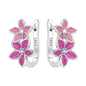 Original S925 Blue Iris Flower Earrings