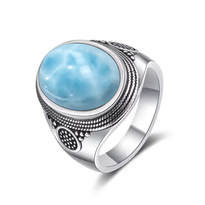 Vintage S925 Sterling Silver Ring with Natural Moonstone Stone