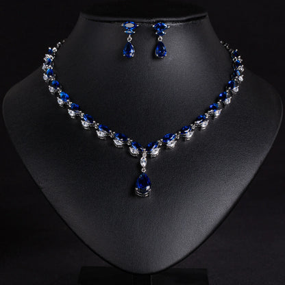 Elegant Sliver Colour Necklace & Earring