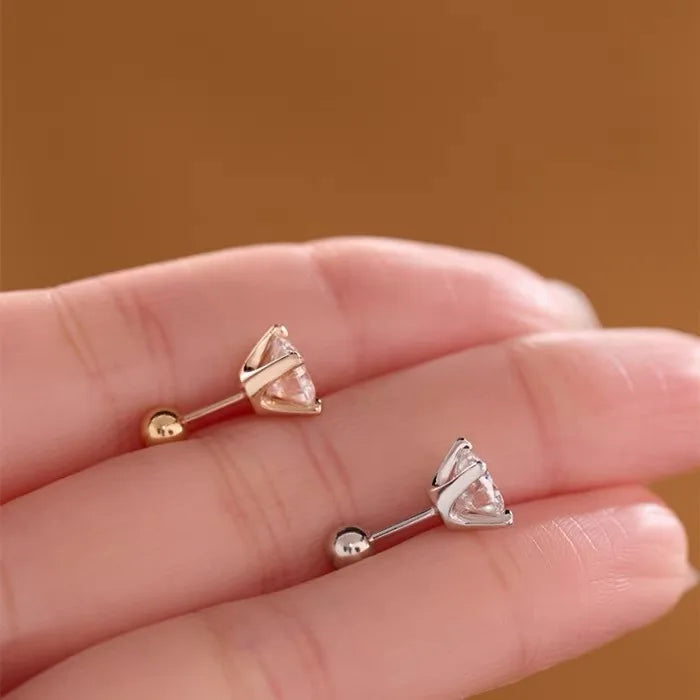 S925 GRA Certified Moissanite Stud Earrings