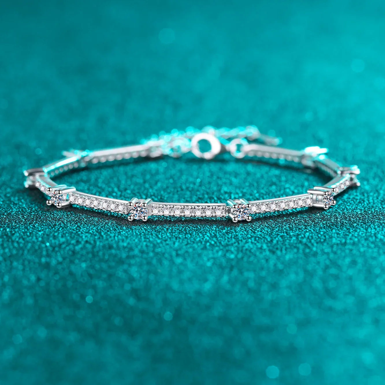 1.67ct D Color Moissanite Tennis Bracelet
